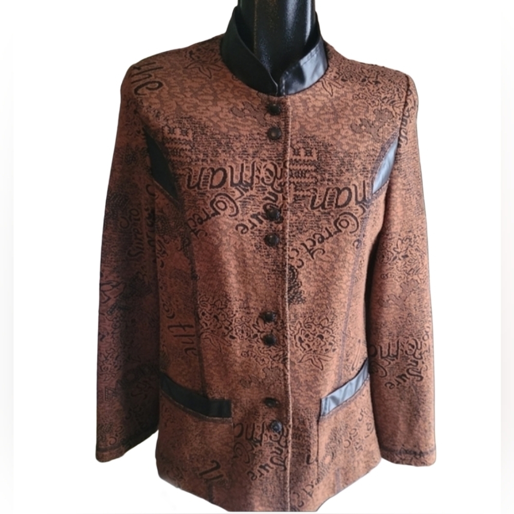 Vintage Emotions Exclusive Brown and Black Blazer